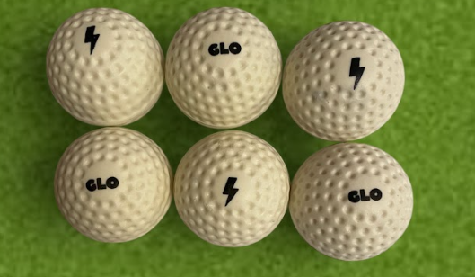 white GLO balls