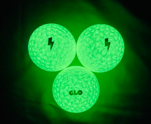 white GLO balls