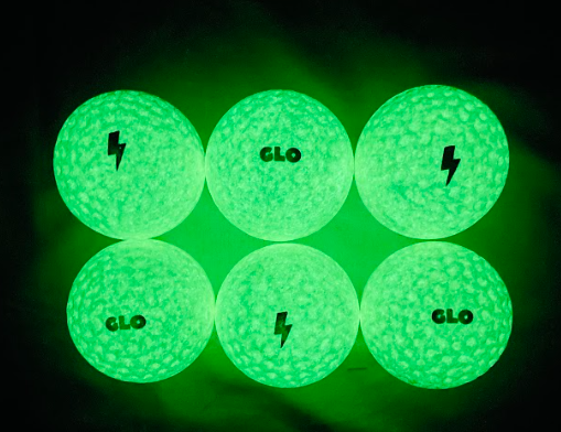 white GLO balls