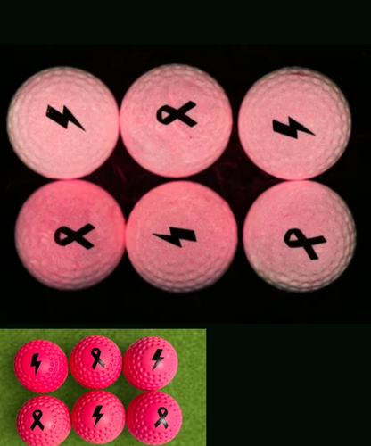 Pink GLO balls - Breast Cancer Ireland